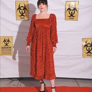 CRUSHED VELVET DRESS